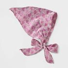 Embroidered Heart Headscarf - Wild Fable Purple
