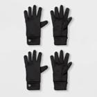 Boys' 2pk Solid Run Gloves - C9 Champion Black