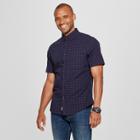 Men's Standard Fit Northrop Short Sleeve Button-down Shirt - Goodfellow & Co Stargaze Navy L, Size: