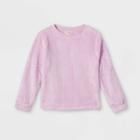 Girls' Sherpa Pullover Sweatshirt - Cat & Jack Purple