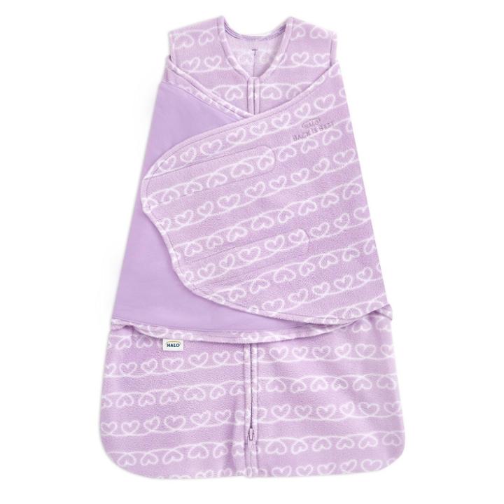 Halo Innovations Sleepsack Micro-fleece Swaddle Wrap - Heartline