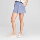 Women's Linen Shorts - A New Day Blue