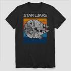 Petitemen's Star Wars Millennium Falcon Short Sleeve Graphic T-shirt - Black M,
