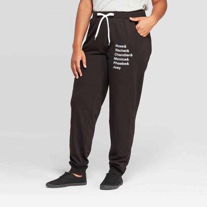 Women's Friends Plus Size Jogger Pants (juniors') - Black 3x, Adult Unisex,