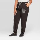 Women's Friends Plus Size Jogger Pants (juniors') - Black 3x, Adult Unisex,