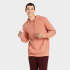 Men's Standard Fit Hooded Pullover Sweater - Goodfellow & Co Apricot Orange