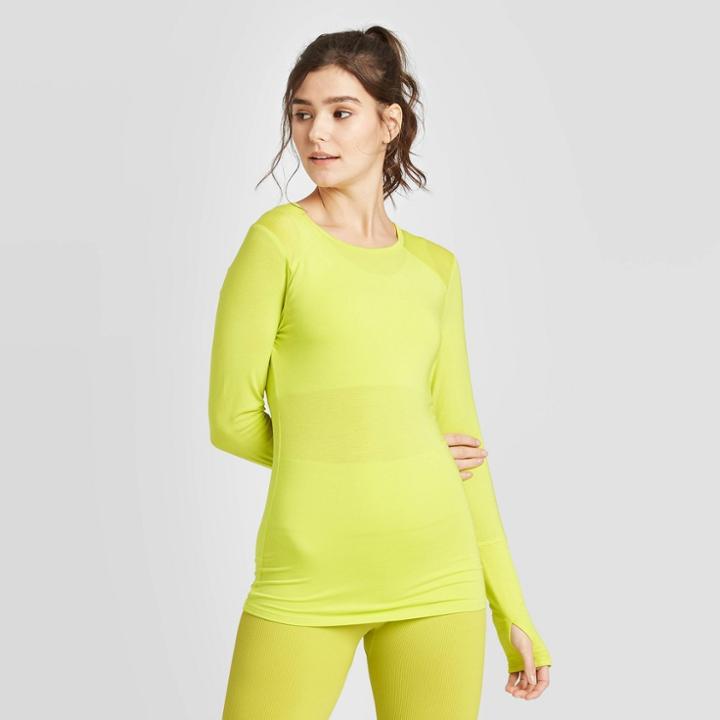 Women's Long Sleeve T-shirt - Joylab Lime Xs, Women's, Green