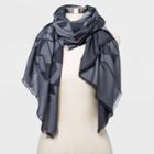 Women's Jacquard Wrap Scarf - Universal Thread Gray