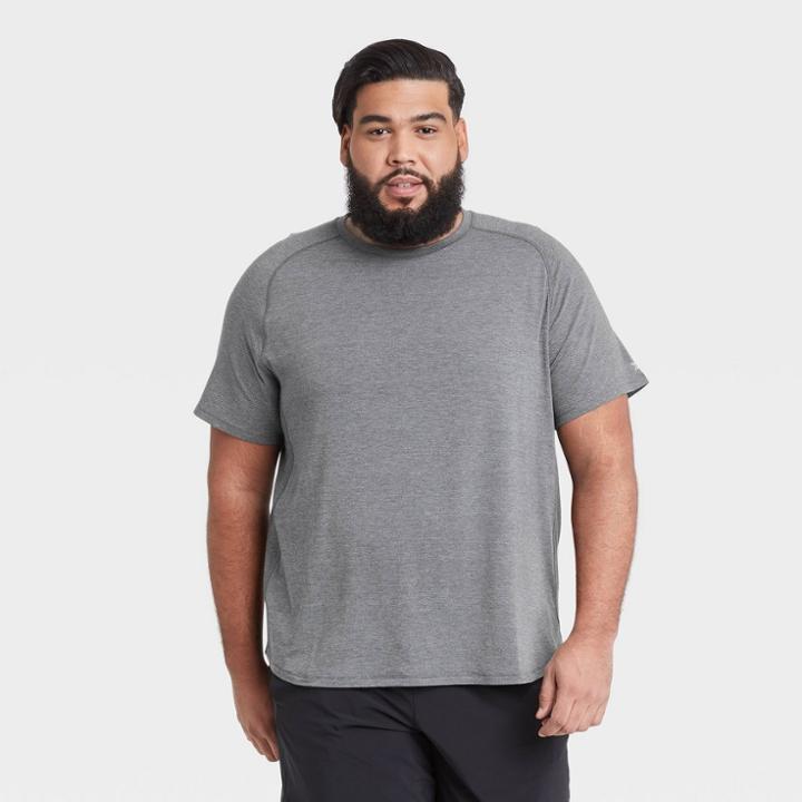 Men's Short Sleeve Run T-shirt - All In Motion Heather Gray