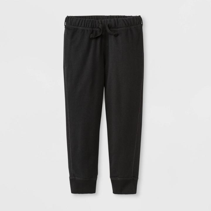 Boys' Adaptive Fleece Jogger - Cat & Jack Black