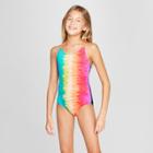 Plus Size Girls' Happy Days One Piece Swimsuit Set - Cat & Jack M Plus,
