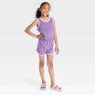 Girls' Sleeveless Romper - Cat & Jack Purple