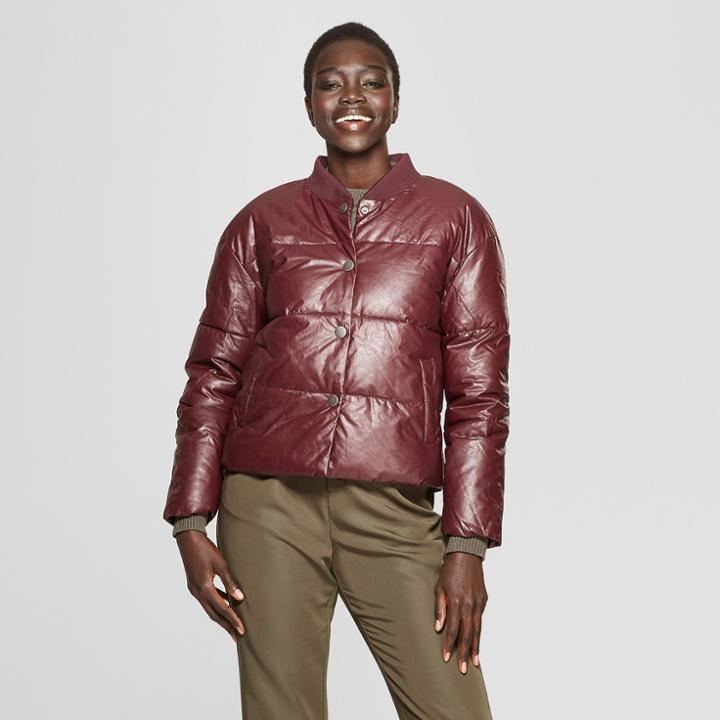 Women's Puffer Coat - Who What Wear Brown