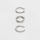Sterling Silver Cubic Zirconia Ear Cuff Set - A New Day