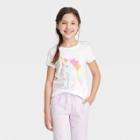 Girls' Short Sleeve 'unicorn' Graphic T-shirt - Cat & Jack White