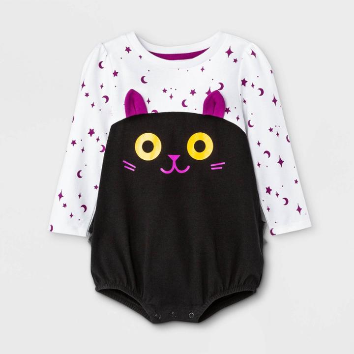 Baby Girls' Cat Bubble Romper - Cat & Jack Purple