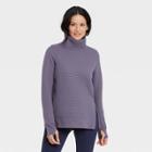 Women's Quilted Pullover With Funnel Neck Collar - All In Motion Purple
