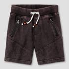 Toddler Boys' Washed Knit Shorts - Cat & Jack Black