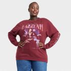 Merch Traffic Women's Aaliyah Plus Size Graphic Sweatshirt - Burgundy