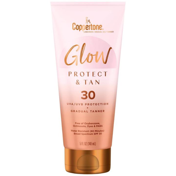 Coppertone Protect And Tan Glow Sunscreen Lotion - Spf