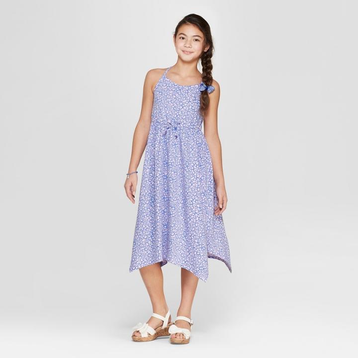 Girls' Floral Print Knit Maxi Dress - Cat & Jack Pink
