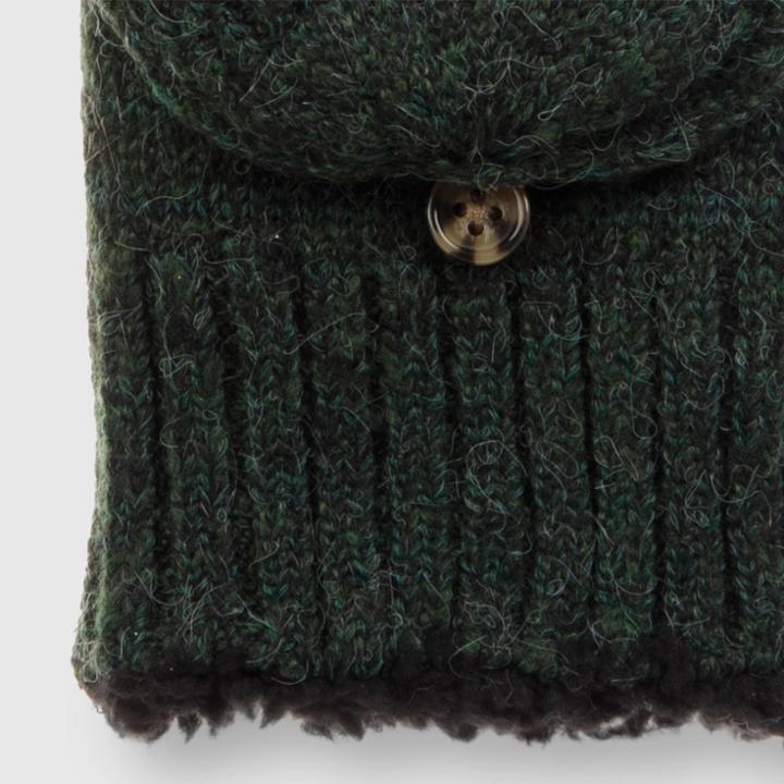Isotoner Women's Recycled Knit Flip Top Mittens - Green