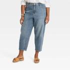 Women's Plus Size High-rise Balloon Jeans - Universal Thread Medium Wash