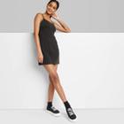 Women's Sleeveless Woven Bodycon Dress - Wild Fable Black