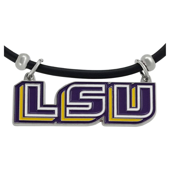 Women's Journee Collection College Team Cord Pendant Necklace In Silvertone - Yellow