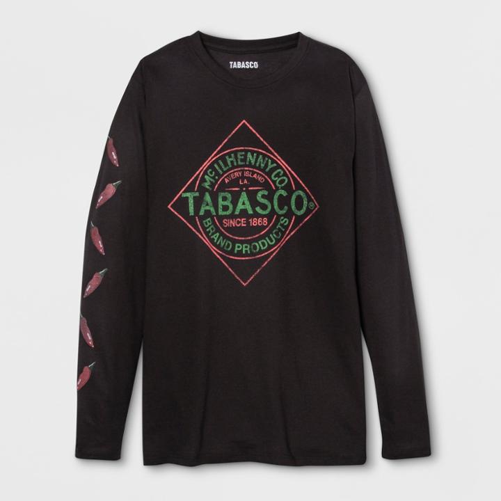 Target Men's Long Sleeve Tabasco Crew Pullover T-shirt - Black