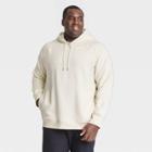 Men's Big & Tall Cotton Fleece Pullover Sweatshirt - All In Motion Oatmeal Heather 3xl, Oatmeal Grey