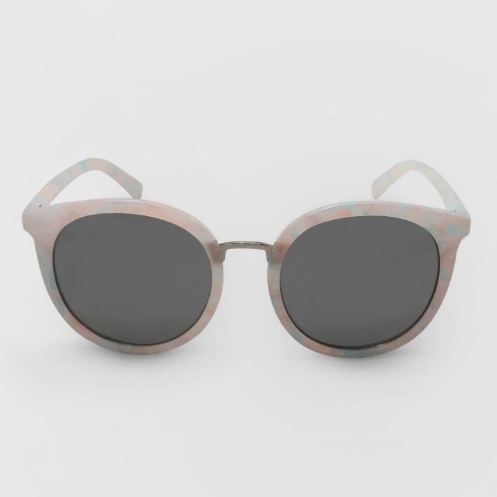 Women's Round Plastic Metal Combo Sunglasses Silhouette - Wild Fable , Women's, Size: