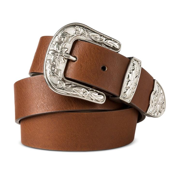 Women's Jean Western Belt - Mossimo Supply Co. Brown