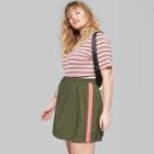 Women's Plus Size A-line Athletic Skirt - Wild Fable Olive