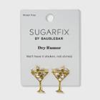 Sugarfix By Baublebar Crystal Martini Drop Earrings - Gold