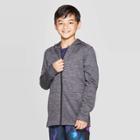 Boys' Textured Tech Fleece Full Zip Hoodie - C9 Champion Dark Gray