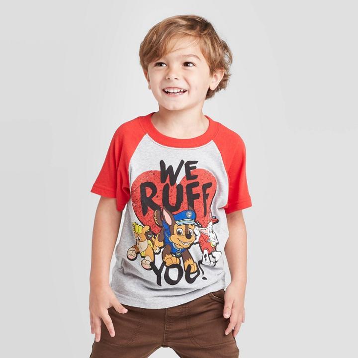 Petitetoddler Boys' Paw Patrol Short Sleeve T-shirt - Silver 2t, Boy's, Gray