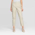 Women's Mid-rise Side Panel Tapered Pants - Prologue Ivory 12, Women's, White