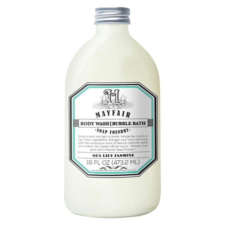 Mayfair Soap Foundry Sea Lily Jasmine Body Wash/bubble Bath