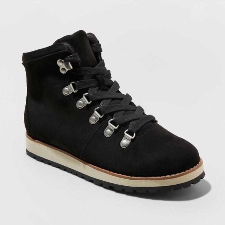 Women's Jessie Lace-up Hiking Boots - Universal Thread Black