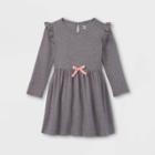 Toddler Girls' Cozy Long Sleeve Dress - Just One You Made By Carter's Heather Gray