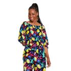 Women's Lemon Print Bardot Top - Tabitha Brown For Target Black Xxs