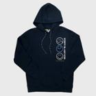 Smileyworld Men's Smiley Positivity Hooded Graphic Pullover Sweatshirt - Black