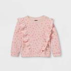 Toddler Girls' Ruffle Sweatshirt - Art Class Pink