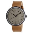 Simplify The 3000 Men's Sand - Blasted Dial Leather Strap Watch - Camel
