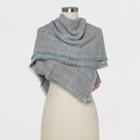 Women's Striped Oblong Scarf - Universal Thread Gray