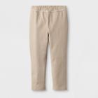 Toddler Girls' Adaptive Uniform Ponte Pants - Cat & Jack Brown
