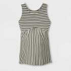 Maternity Striped Knit Tank Top - Isabel Maternity By Ingrid & Isabel Olive Green