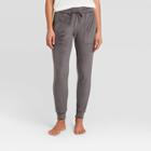 Women's Cozy Fleece Lounge Pajama Pants - Stars Above Charcoal