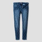 Girls' Star Print Knit Jeggings - Cat & Jack Medium Wash
